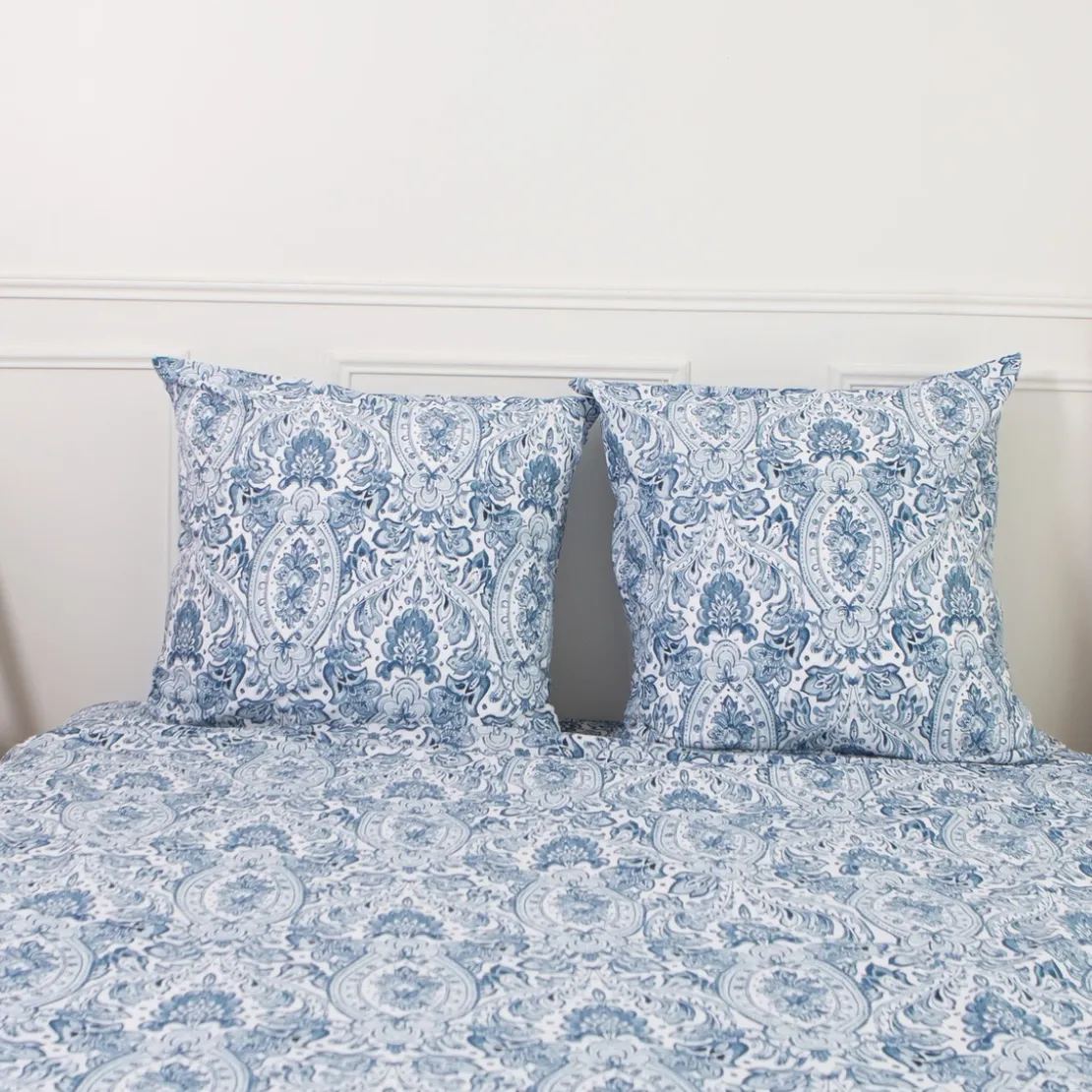 3S. x CollectionParure de lit en coton - MISTRY - Bleu