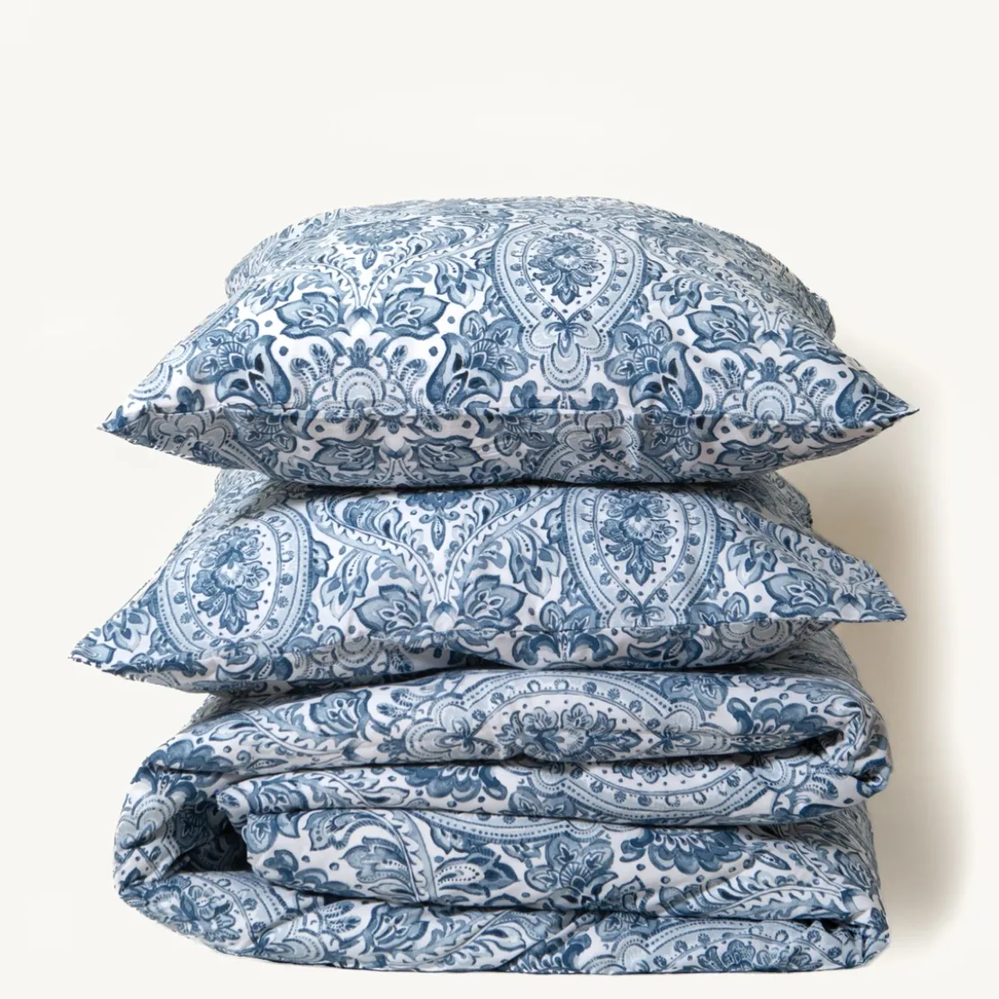 3S. x CollectionParure de lit en coton - MISTRY - Bleu