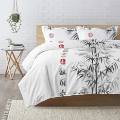 3S. x CollectionParure de lit en coton - BAMBOU PANDY
