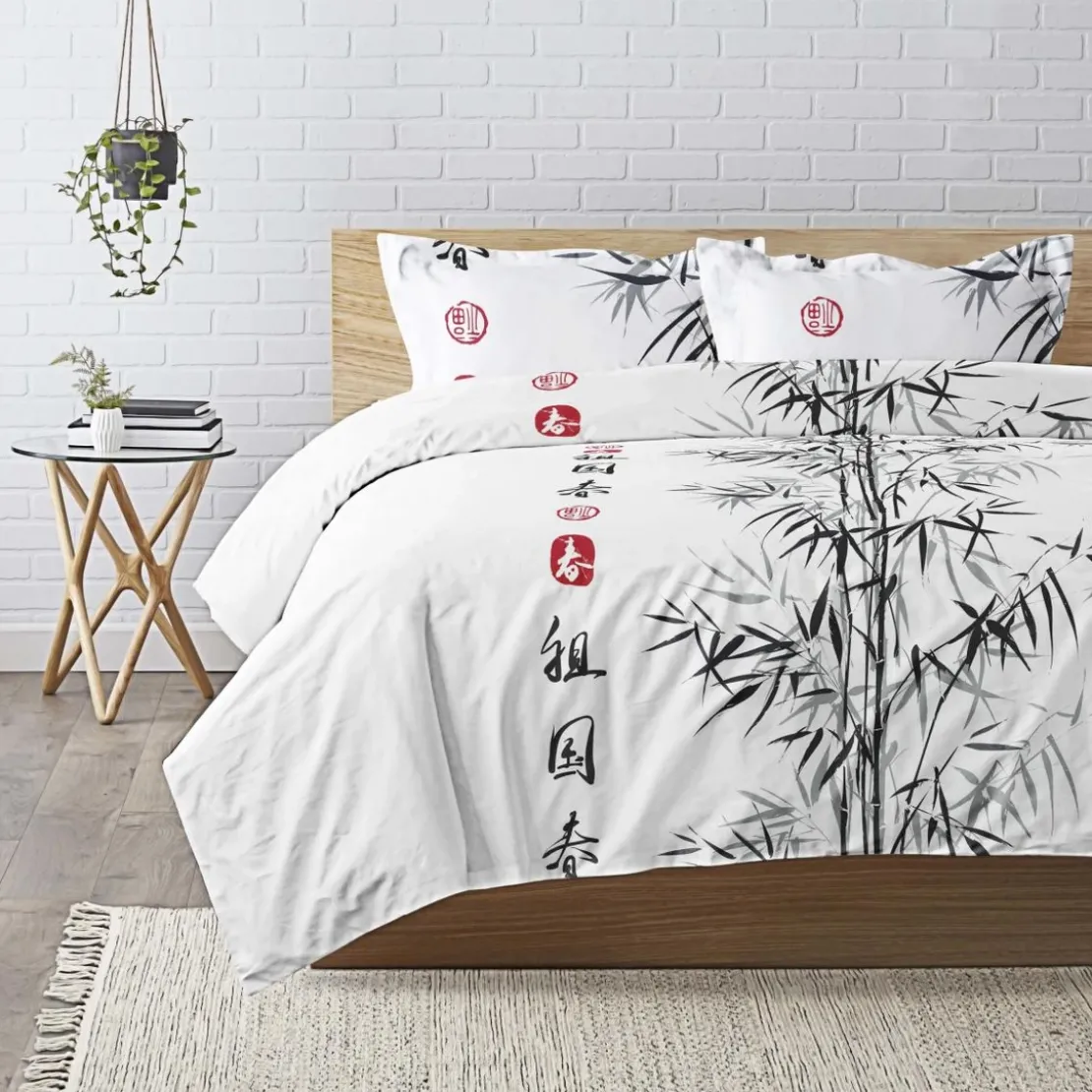 3S. x CollectionParure de lit en coton - BAMBOU PANDY