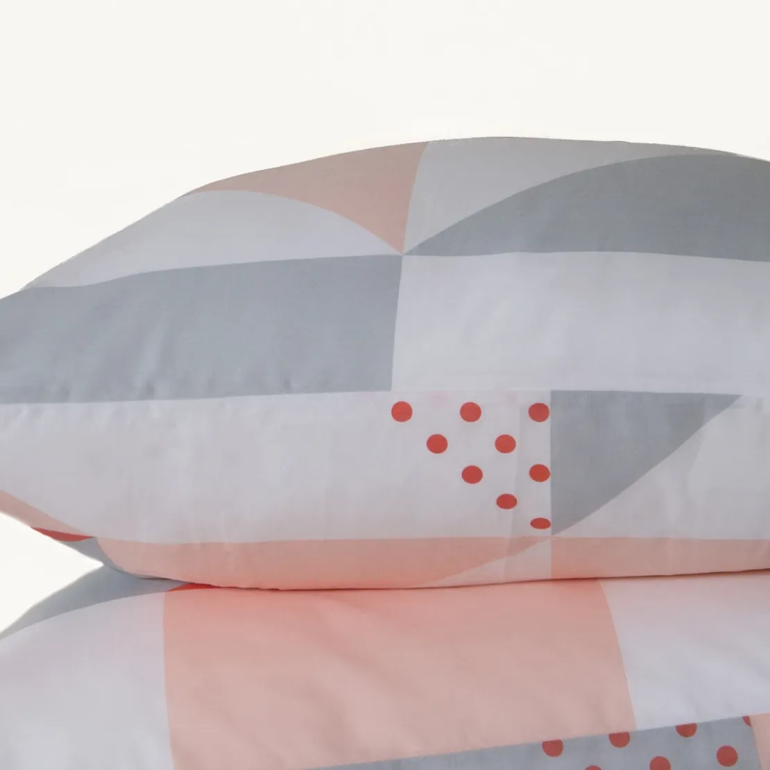 3S. x CollectionParure de lit en coton - TRIGONE - Rose