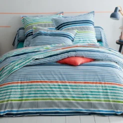 3S. x CollectionTaie de traversin en coton MARINE