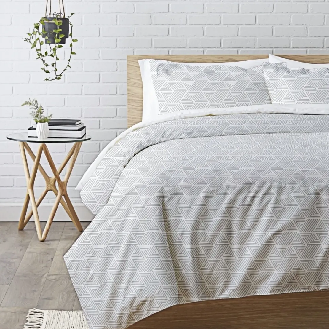 3S. x CollectionTaie d'oreiller, ou de traversin en coton - VICTORY - Gris