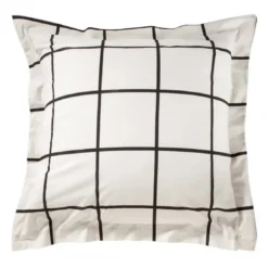 3S. x CollectionTaie d'oreiller ou de traversin coton - PIASTRELLA - Noir/Blanc
