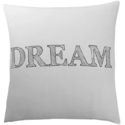 3S. x CollectionTaie d'oreiller coton - SLEEP - Blanc/Noir