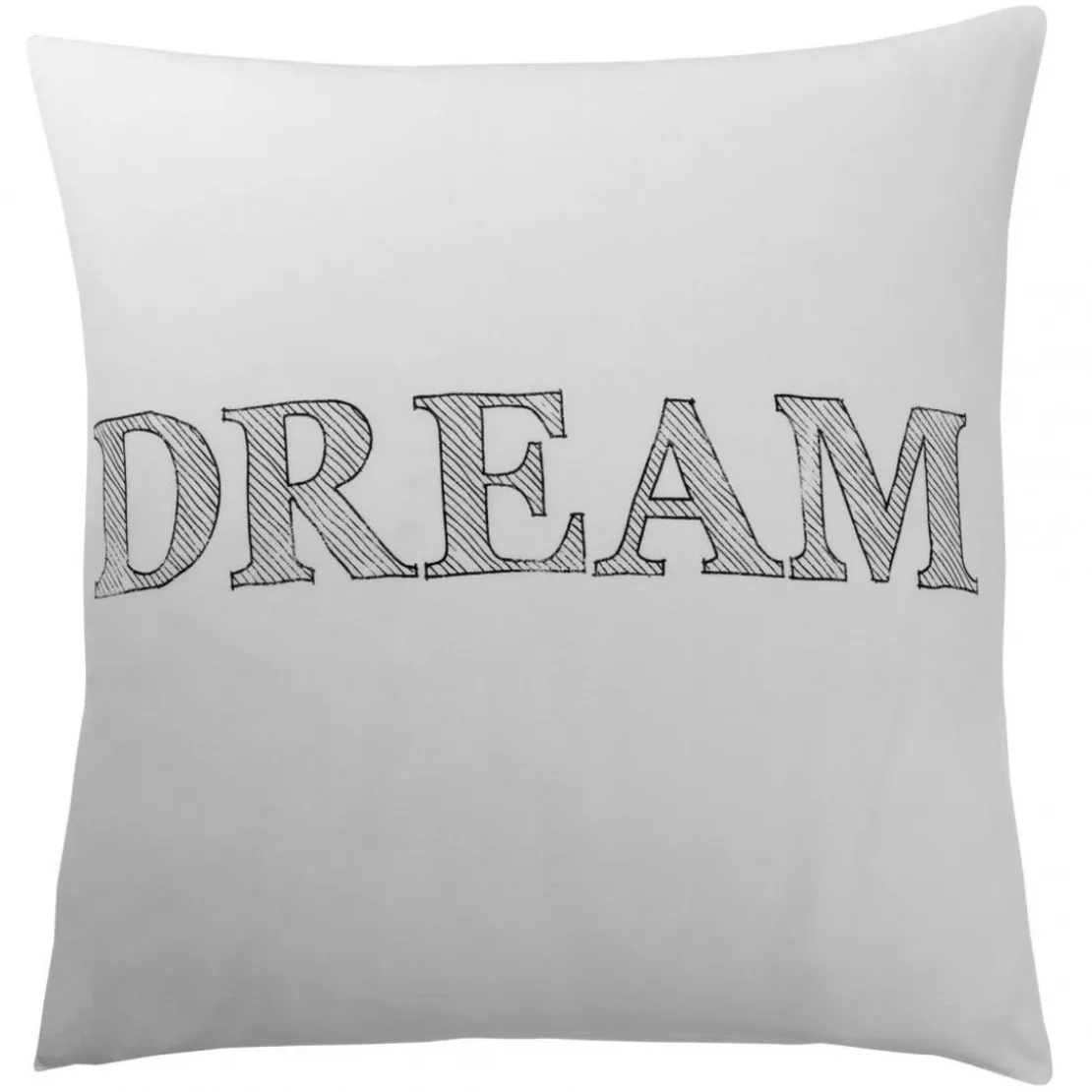 3S. x CollectionTaie d'oreiller coton - SLEEP - Blanc/Noir