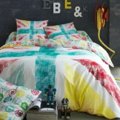 3S. x CollectionTaie d'oreiller coton OLD FLAG - Multicolore