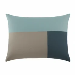 3S. x CollectionTaie d'oreiller en coton - TRIO - Bleu