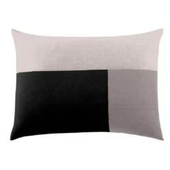 3S. x CollectionTaie d'oreiller en coton - TRIO - Noir