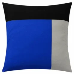 3S. x CollectionTaie d'oreiller en coton - TRIO - Bleu Majorelle