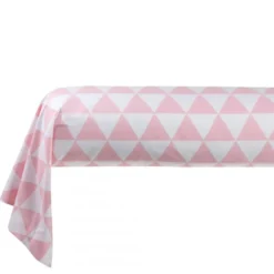 3S. x CollectionTaie d'oreiller, taie de traversin en coton - LORENZ - Rose/Blanc