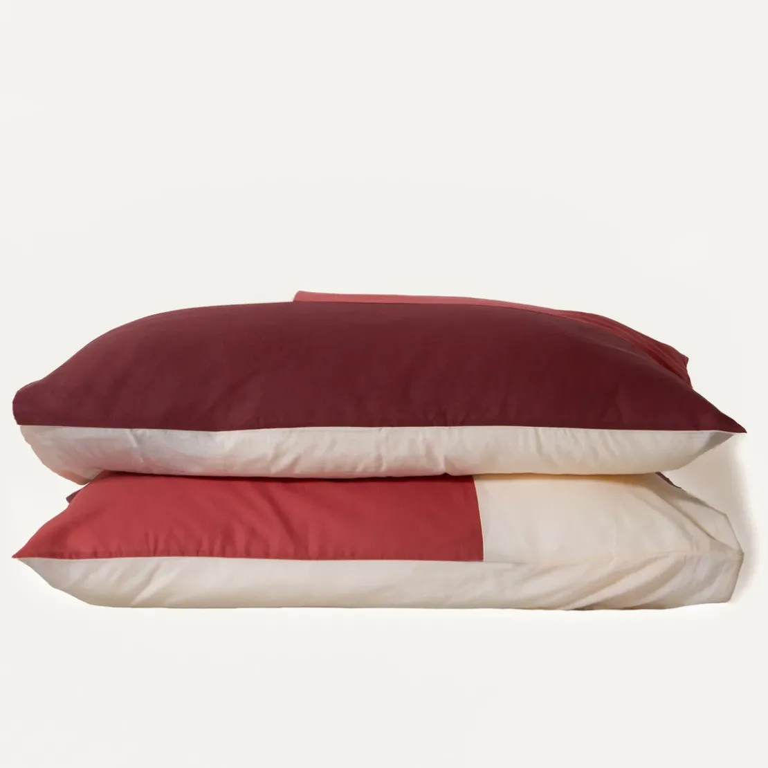 3S. x CollectionTaie d'oreiller en Coton - TRIO -Terracotta