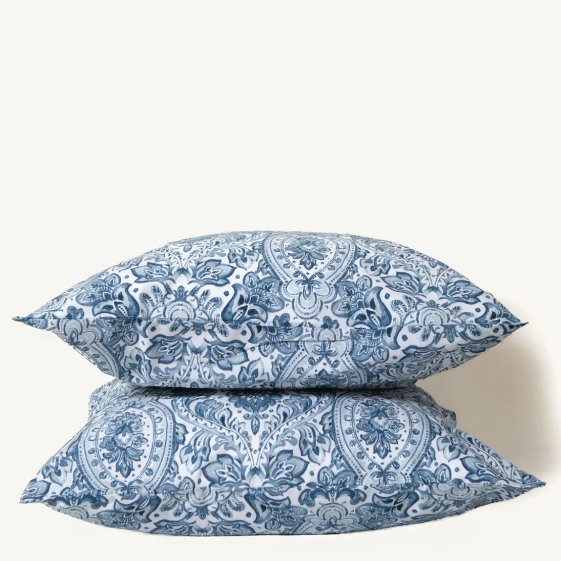 3S. x CollectionTaie d'oreiller, taie de traversin en coton - MISTRY - Bleu