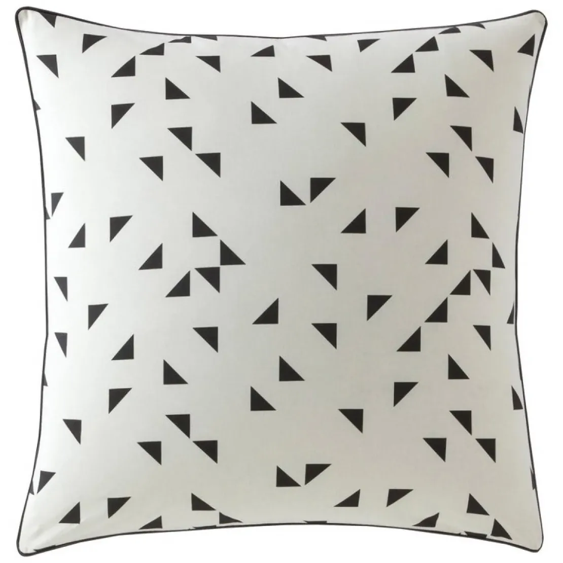 3S. x CollectionTaie d'oreiller coton HAPPY BLACK