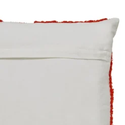 3S. x HomeCoussin tufté en coton orange- POPPY