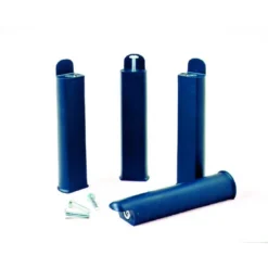 3S. x HomeLot de 4 Pieds de Lit PVC H22cm Bleu