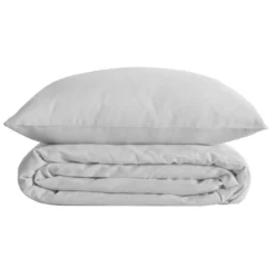 3S. x HomeParure de lit Percale 260x240 cm Landiha - Blanc