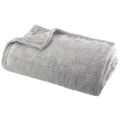 3S. x HomePlaid flanel Andrew 125X150 Gris clair