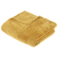 3S. x HomePlaid Flanel Tresse 125 x 150 Box Ocre