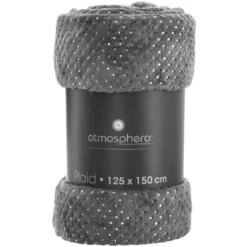 3S. x HomePlaid Strass 125X150 Gris Anthracite