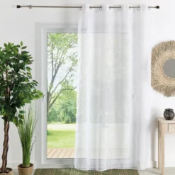 3S. x HomePx voilage en etamine ASTORIA - blanc