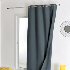 3S. x HomeRideau Ameublement Occultant Double Face 135x260 - Anthracite