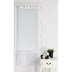 3S. x HomeVitrage Etamine Unie Blanc A L’Unité 90x120