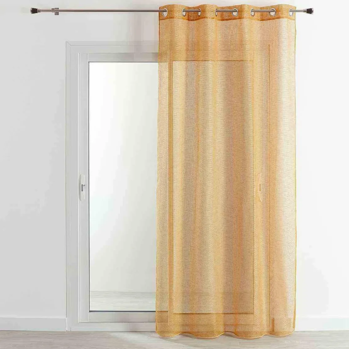 3S. x HomeVoilage en Étamine Fantaisie 140x260 BELUGA - Or