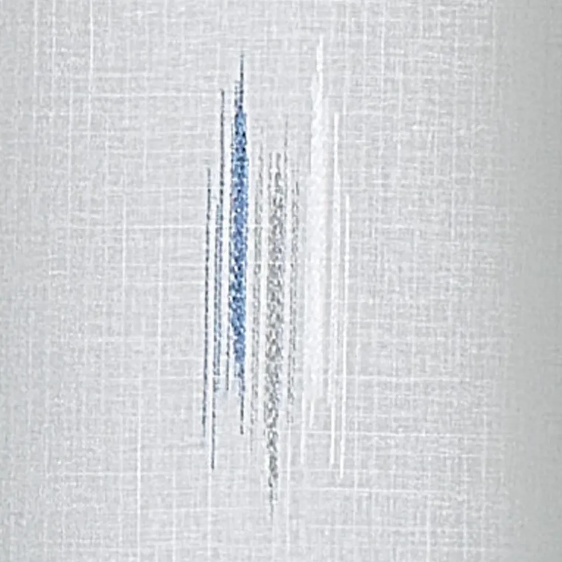 3S. x HomeVoilage Etamine Jacquard Blanc Indigo 140x260