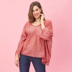 3S. x Le VestiaireBlouse col V avec application de dentelle Klauda en coton