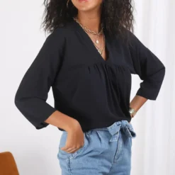 3S. x Le VestiaireBlouse fluide manches 3/4 Eve
