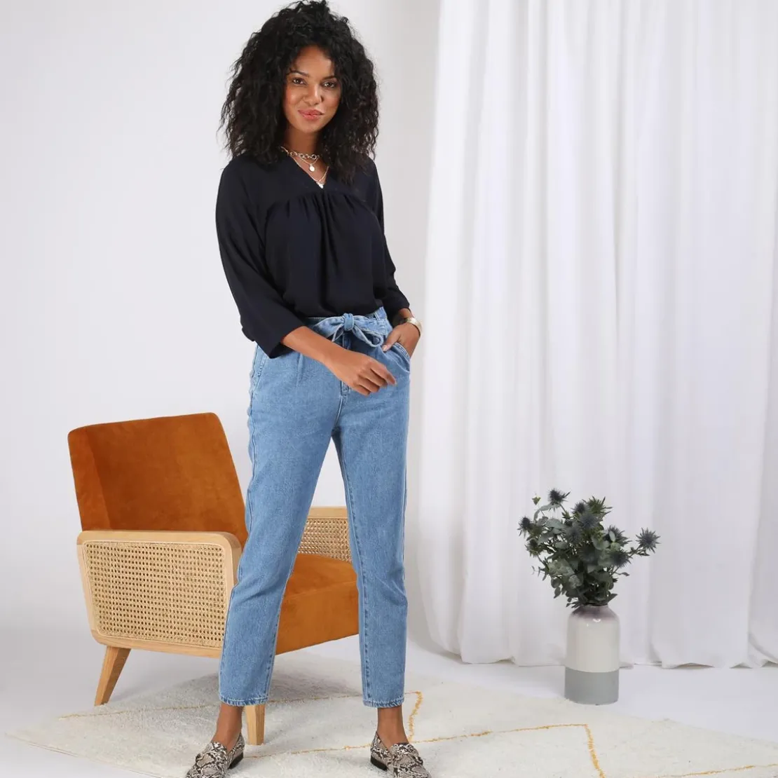 3S. x Le VestiaireBlouse fluide manches 3/4 Eve