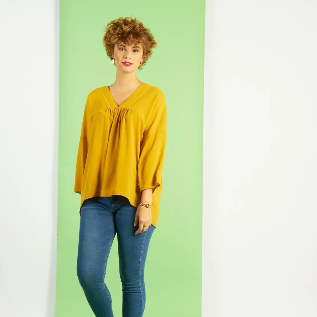 3S. x Le VestiaireBlouse fluide manches 3/4 Eve