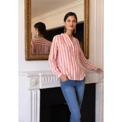 3S. x Le VestiaireBlouse manches longues rayéeValentino en viscose