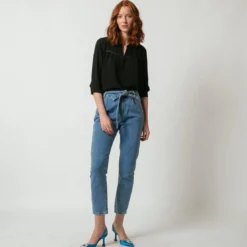 3S. x Le VestiaireBlouse manches 3/4 Agnès noir