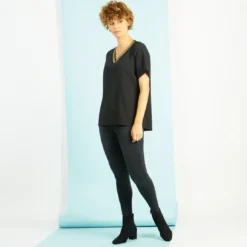 3S. x Le VestiaireBlouses col V détail bandes à l'encolure Elena