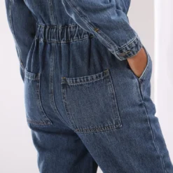 3S. x Le VestiaireCombinaison pantalon en denim Charlie
