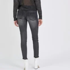 3S. x Le VestiaireJean slim avec bandes fantaisie Emma en coton