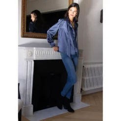 3S. x Le VestiaireJean slim Diane bleu moyen
