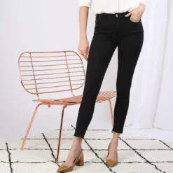 3S. x Le VestiaireJean slim noir en coton