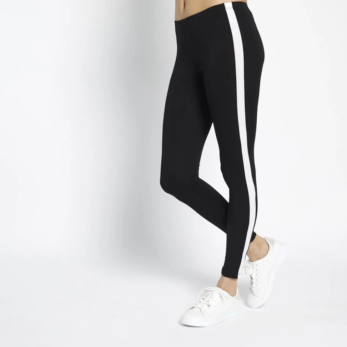 3S. x Le VestiaireLegging à bandes Noa en coton