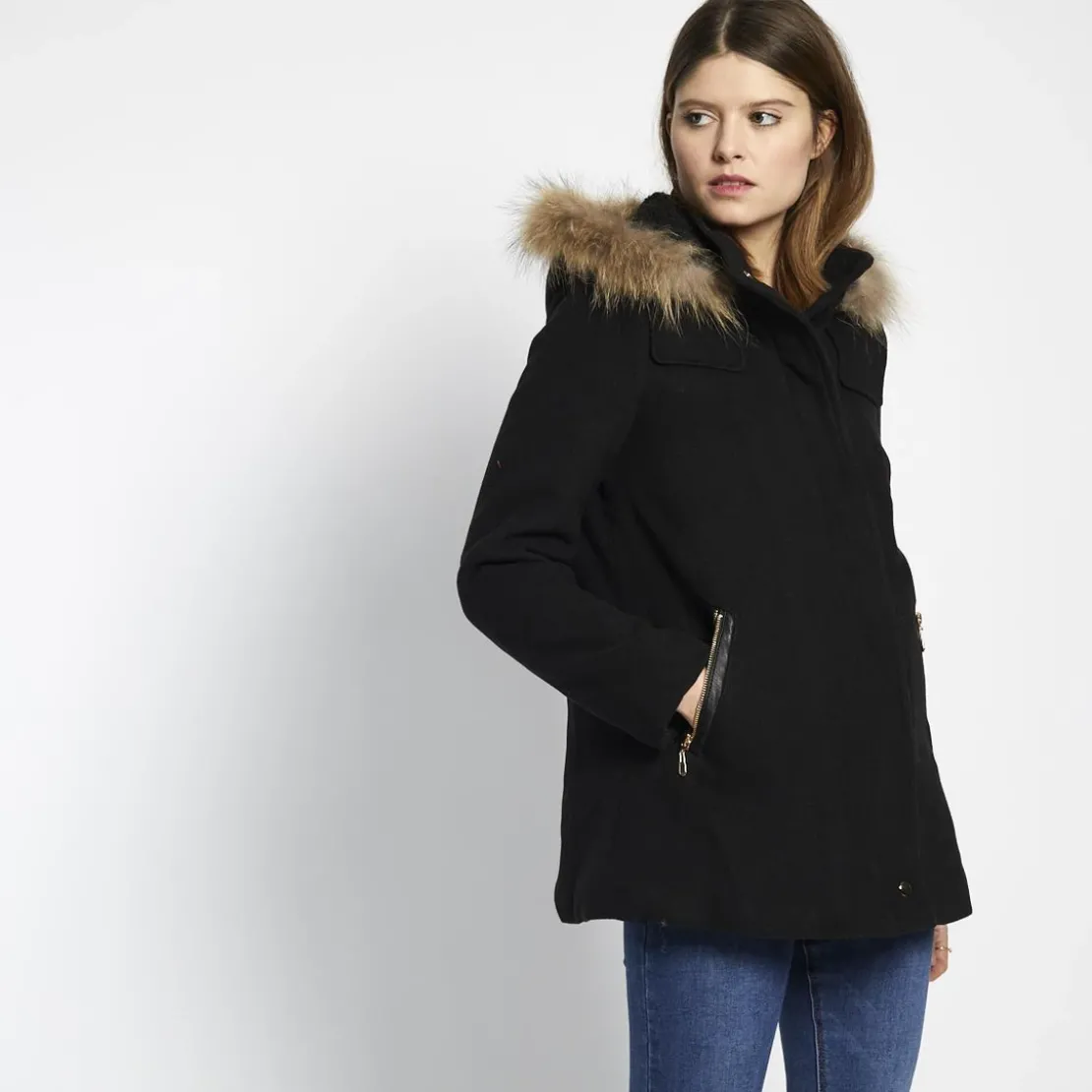 3S. x Le VestiaireManteau à capuche Alberto