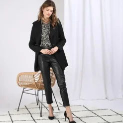 3S. x Le VestiaireManteau col tailleur Ernest