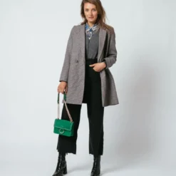 3S. x Le VestiaireManteau croisé à carreaux Ernest
