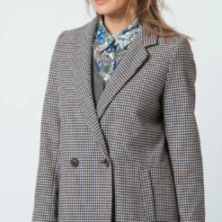 3S. x Le VestiaireManteau croisé à carreaux Ernest