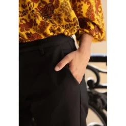 3S. x Le VestiairePantalon poches latérales pinces dos femme - Noir
