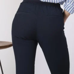 3S. x Le VestiairePantalon taille élastiquée Virgile bleu