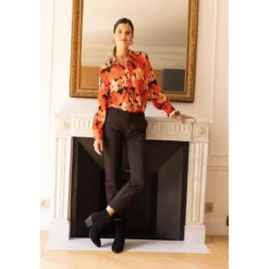 3S. x Le VestiairePantalon uni poches et pinces femme - Noir