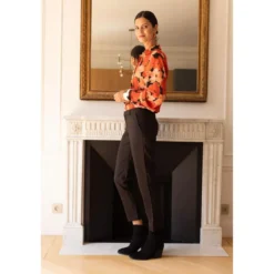 3S. x Le VestiairePantalon uni poches et pinces femme - Noir