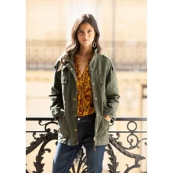 3S. x Le VestiaireParka saharienne femme 3 SUISSES COLLECTION vert